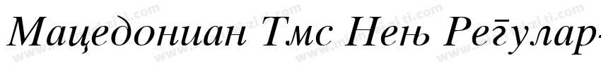Macedonian Tms New Regular字体转换